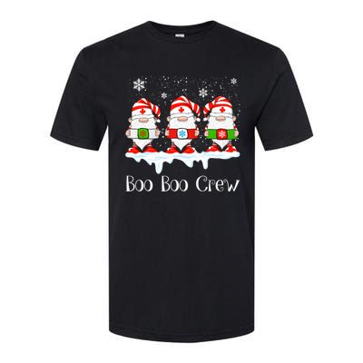 Boo Boo Crew Nurse Christmas Cute Garden Gnomes Nursing Xmas Gift Softstyle CVC T-Shirt