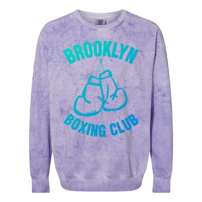 Brooklyn Boxing Club Hanging Gloves Gift Great Gift Colorblast Crewneck Sweatshirt