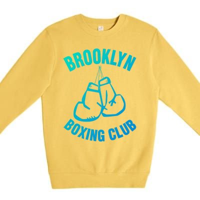 Brooklyn Boxing Club Hanging Gloves Gift Great Gift Premium Crewneck Sweatshirt