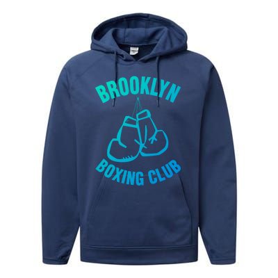 Brooklyn Boxing Club Hanging Gloves Gift Great Gift Performance Fleece Hoodie