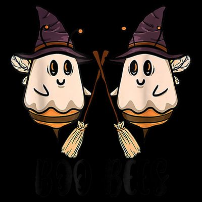 Boo Bees Couples Witch Halloween Costume Ghost Funny T-Shirt