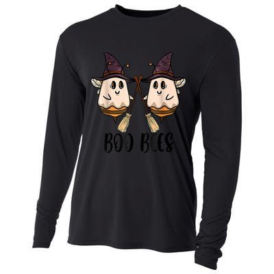Boo Bees Couples Witch Halloween Costume Ghost Funny Cooling Performance Long Sleeve Crew