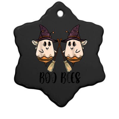 Boo Bees Couples Witch Halloween Costume Ghost Funny Ceramic Star Ornament