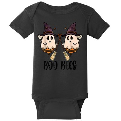 Boo Bees Couples Witch Halloween Costume Ghost Funny Baby Bodysuit