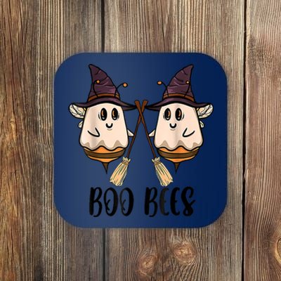 Boo Bees Couples Witch Halloween Costume Ghost Funny Coaster