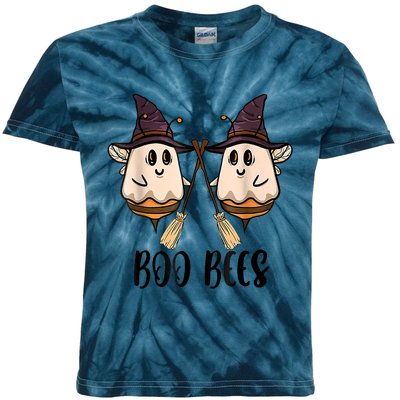 Boo Bees Couples Witch Halloween Costume Ghost Funny Kids Tie-Dye T-Shirt