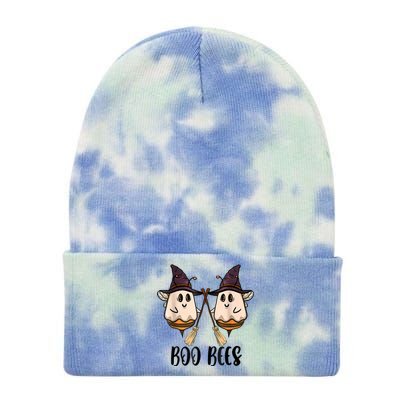 Boo Bees Couples Witch Halloween Costume Ghost Funny Tie Dye 12in Knit Beanie