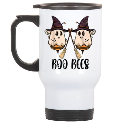 Boo Bees Couples Witch Halloween Costume Ghost Funny Stainless Steel Travel Mug