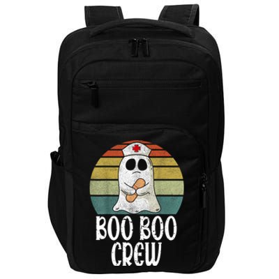 Boo Boo Crew Nurse Distressed Retro Vintage Ghost Halloween Cute Gift Impact Tech Backpack