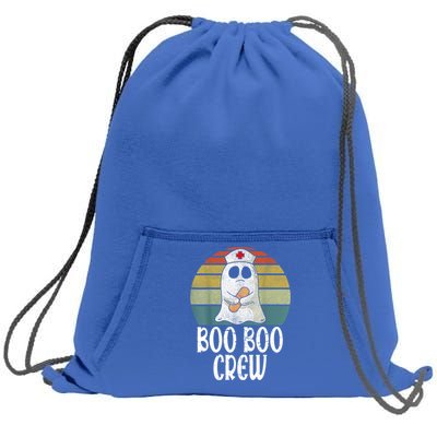 Boo Boo Crew Nurse Distressed Retro Vintage Ghost Halloween Cute Gift Sweatshirt Cinch Pack Bag