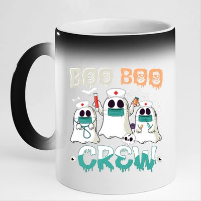 Boo Boo Crew Halloween Ghost Nursing Nurse 11oz Black Color Changing Mug