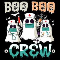 Boo Boo Crew Halloween Ghost Nursing Nurse Cooling Performance Crew T-Shirt