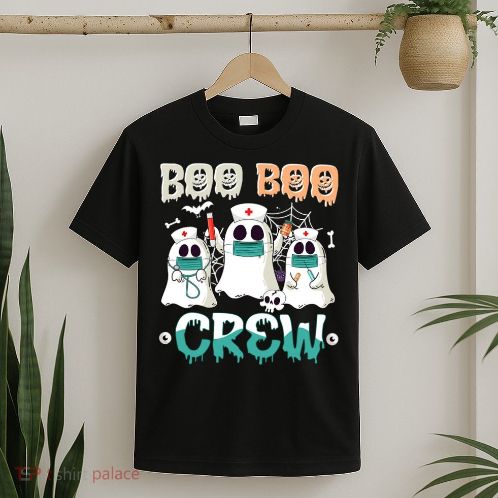 Boo Boo Crew Halloween Ghost Nursing Nurse T-Shirt