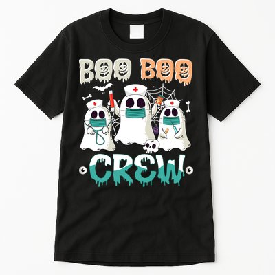 Boo Boo Crew Halloween Ghost Nursing Nurse Tall T-Shirt