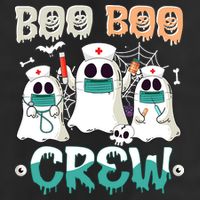 Boo Boo Crew Halloween Ghost Nursing Nurse 11oz C Handle Ceramic Mug