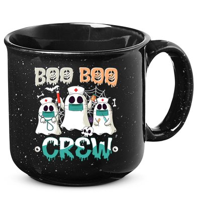 Boo Boo Crew Halloween Ghost Nursing Nurse 15oz Campfire Ceramic Mug