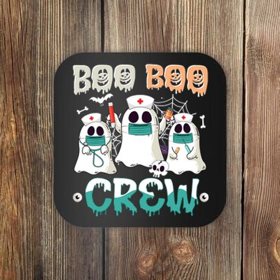 Boo Boo Crew Halloween Ghost Nursing Nurse Coaster