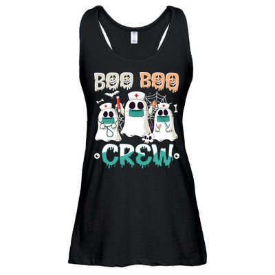 Boo Boo Crew Halloween Ghost Nursing Nurse Ladies Essential Flowy Tank