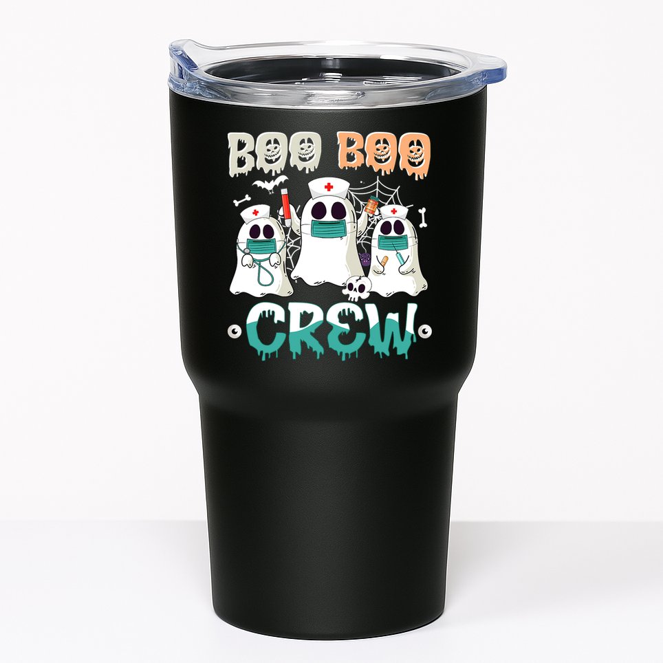 Boo Boo Crew Halloween Ghost Nursing Nurse Tumbler