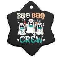 Boo Boo Crew Halloween Ghost Nursing Nurse Ceramic Star Ornament