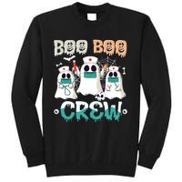 Boo Boo Crew Halloween Ghost Nursing Nurse Tall Sweatshirt