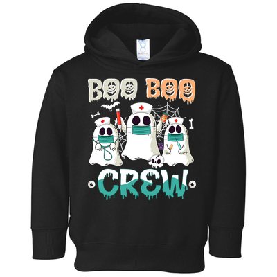 Boo Boo Crew Halloween Ghost Nursing Nurse Toddler Hoodie