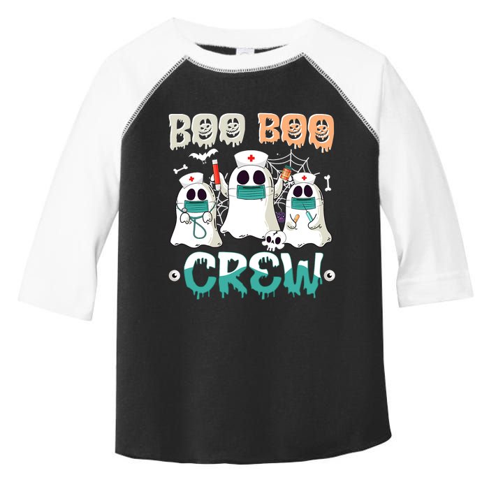 Boo Boo Crew Halloween Ghost Nursing Nurse Toddler Fine Jersey T-Shirt