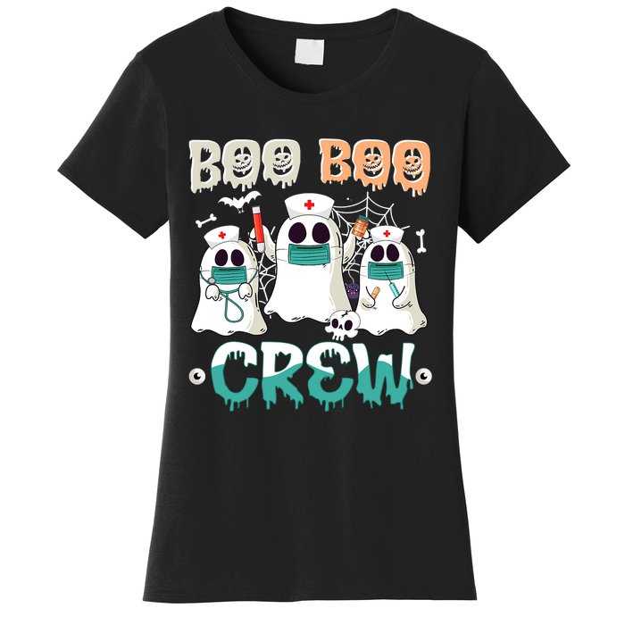 Boo Boo Crew Halloween Ghost Nursing Nurse Women's T-Shirt