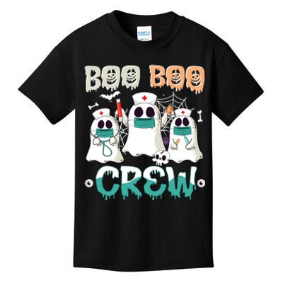 Boo Boo Crew Halloween Ghost Nursing Nurse Kids T-Shirt