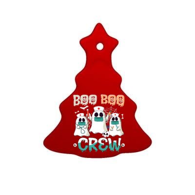 Boo Boo Crew Halloween Ghost Nursing Nurse Ceramic Tree Ornament