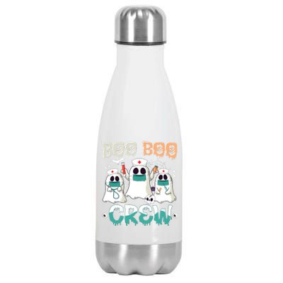 Boo Boo Crew Halloween Ghost Nursing Nurse Stainless Steel Insulated Water Bottle