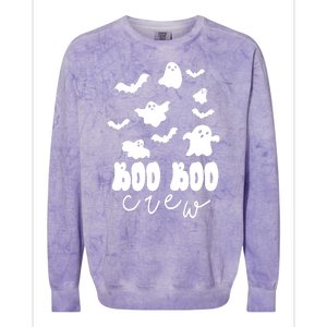 Boo Boo Crew Halloween Festive Colorblast Crewneck Sweatshirt