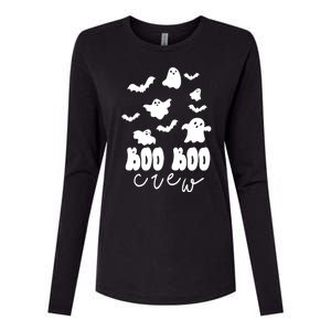 Boo Boo Crew Halloween Festive Womens Cotton Relaxed Long Sleeve T-Shirt