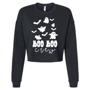 Boo Boo Crew Halloween Festive Cropped Pullover Crew