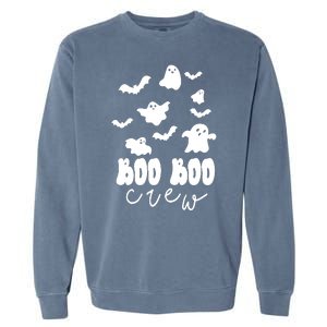 Boo Boo Crew Halloween Festive Garment-Dyed Sweatshirt