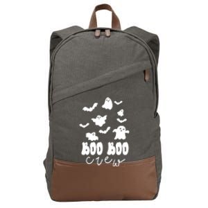 Boo Boo Crew Halloween Festive Cotton Canvas Backpack