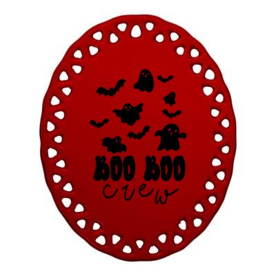 Boo Boo Crew Halloween Festive Ceramic Oval Ornament