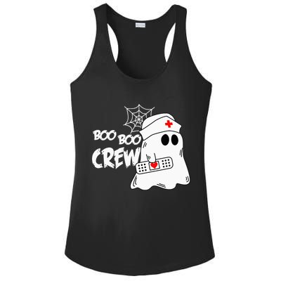Boo Boo Crew Nurse Ghost Funny Halloween Costume Ladies PosiCharge Competitor Racerback Tank