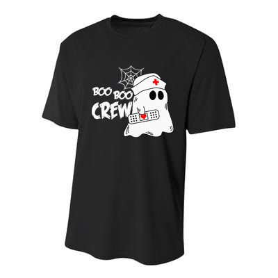 Boo Boo Crew Nurse Ghost Funny Halloween Costume Youth Performance Sprint T-Shirt
