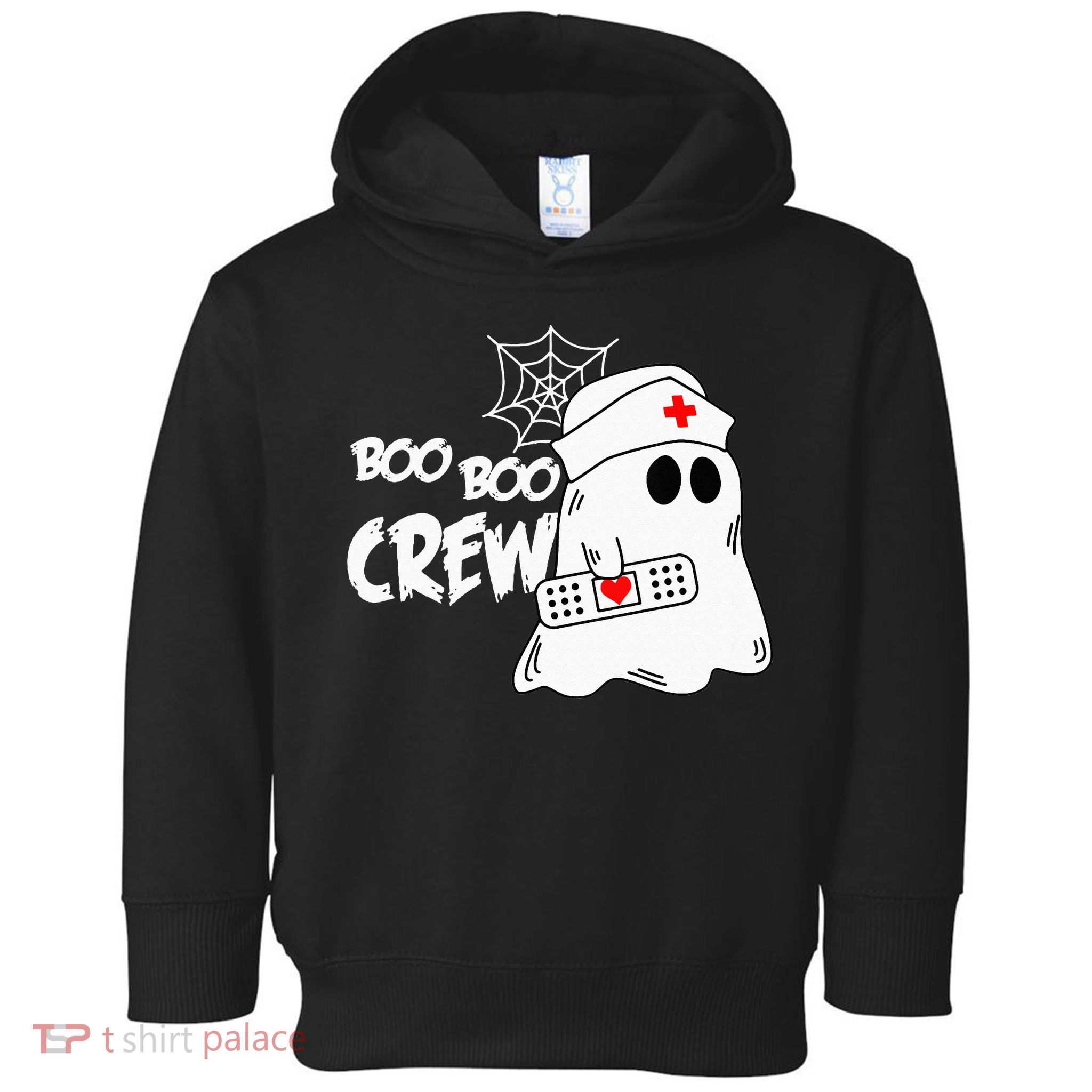 Boo Boo Crew Nurse Ghost Funny Halloween Costume Toddler Hoodie