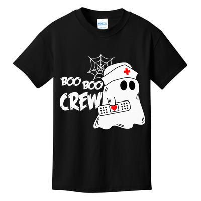 Boo Boo Crew Nurse Ghost Funny Halloween Costume Kids T-Shirt