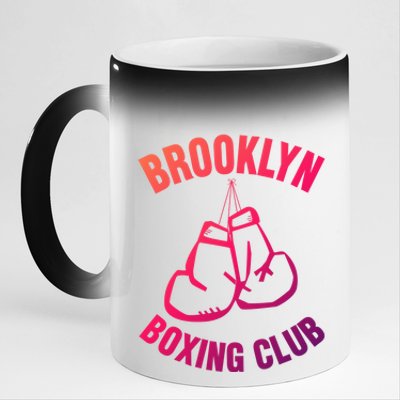 Brooklyn Boxing Club Hanging Gloves Gift Great Gift 11oz Black Color Changing Mug