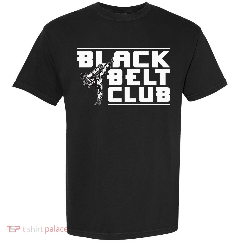 Black Belt Club Karate Black Belt Garment-Dyed Heavyweight T-Shirt