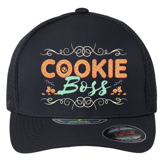 Baking Bakes Cookies Scouting Family Funny Cookie Dealer Flexfit Unipanel Trucker Cap