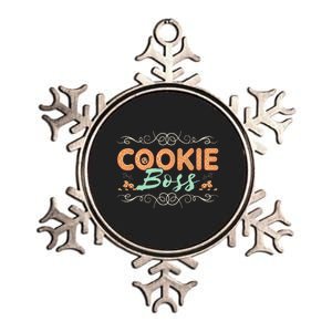 Baking Bakes Cookies Scouting Family Funny Cookie Dealer Metallic Star Ornament