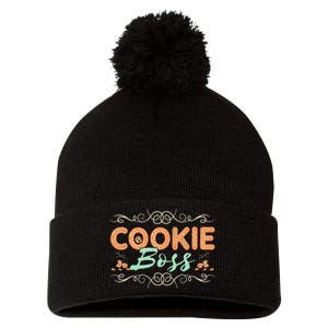 Baking Bakes Cookies Scouting Family Funny Cookie Dealer Pom Pom 12in Knit Beanie