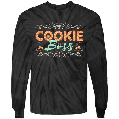 Baking Bakes Cookies Scouting Family Funny Cookie Dealer Tie-Dye Long Sleeve Shirt