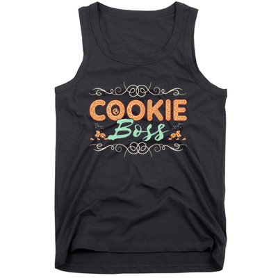 Baking Bakes Cookies Scouting Family Funny Cookie Dealer Tank Top