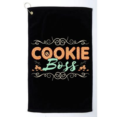 Baking Bakes Cookies Scouting Family Funny Cookie Dealer Platinum Collection Golf Towel