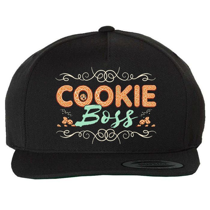 Baking Bakes Cookies Scouting Family Funny Cookie Dealer Wool Snapback Cap